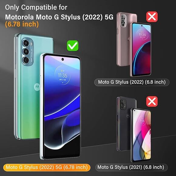 UniqueMe 2+2 Pack Screen Protector Compatible With Motorola moto G Stylus 2022 - Picture 2 of 5